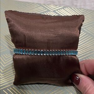 Elegant Blue Gemstone Bracelet